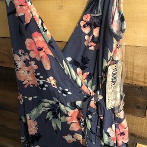 Floral pant romper size L